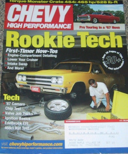 CHEVY HIGH PERFORMANCE 2002 NOV - HOW-TOs, '58 NOMAD